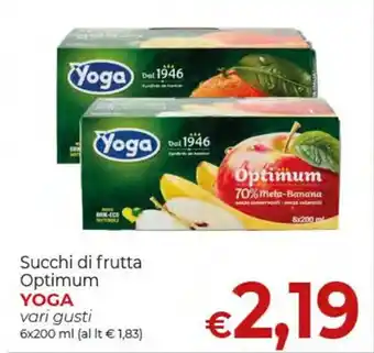 Succhi di frutta Optimum YOGA vari gusti 6x200 ml