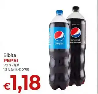 Supermercati Nonna Isa Bibita PEPSI vari tipi 1,5 lt offerta