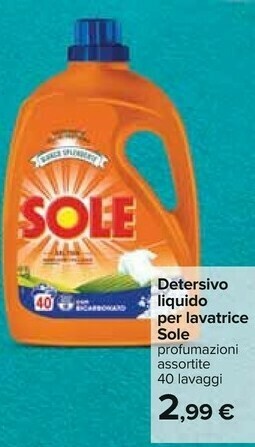 Carrefour Sole Detersivo lavatrice offerta