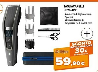Expert Philips Tagliacapelli HC7650/15 offerta