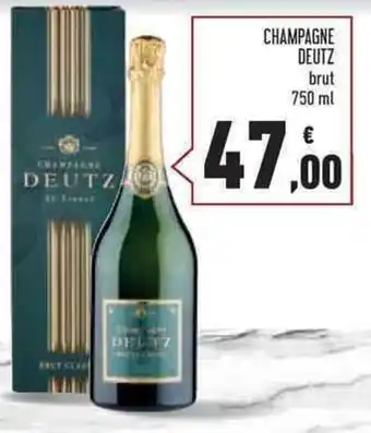 Conad Superstore CHAMPAGNE DEUTZ brut 750 ml offerta