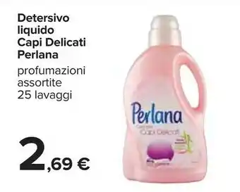 Carrefour Perlana Detersivo lavatrice offerta