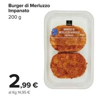 Carrefour Filetti di merluzzo offerta