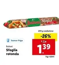 Lidl Buitoni - sfoglia rotonda offerta