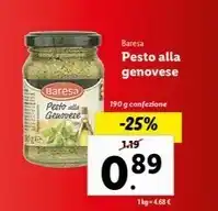 Lidl Baresa - pesto alla genovese offerta