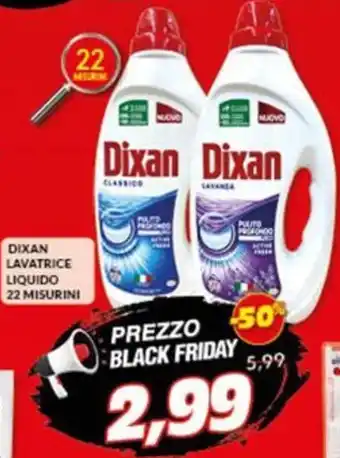 Risparmio Casa DIXAN LAVATRICE LIQUIDO 22 MISURINI offerta