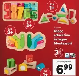 Lidl Playtive - gioco educativo in legno montessori offerta