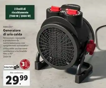 Lidl Parkside - generatore di aria calda offerta