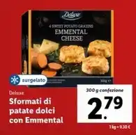 Lidl Deluxe - sformati di patate dolci con emmental offerta