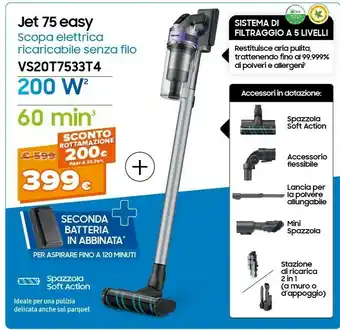 Expert Samsung VS20T7533T4 offerta