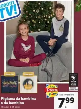 Lidl Pigiama da bambina o da bambino offerta