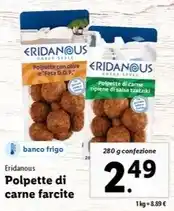 Lidl Eridanous - polpette di carne farcite offerta