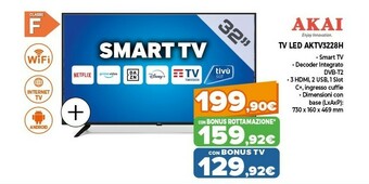 Expert Akai TV LED AKTV3228H offerta