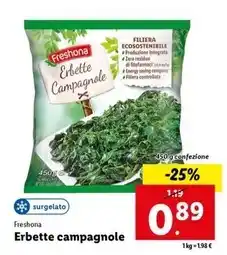 Lidl Freshona - erbette campagnole offerta