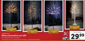 Lidl Livarno home - albero decorativo con led offerta