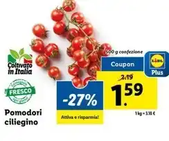 Lidl Pomodori ciliegino offerta