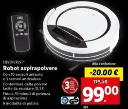 Lidl Silvercrest - robot aspirapolvere offerta