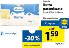Latteria - burro pastorizzato