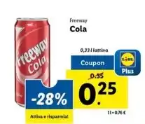 Lidl Freeway - cola offerta