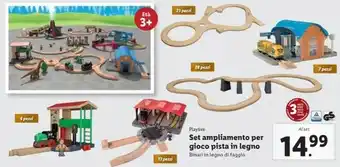 Lidl Playtive - set ampliamento per gioco pista in legno offerta