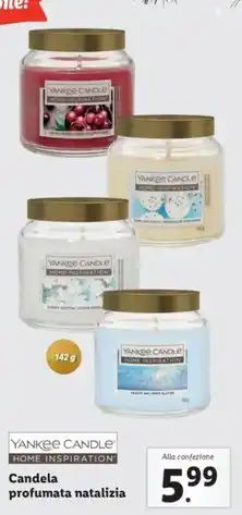 Lidl Yankee candle - candela profumata natalizia offerta