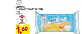 DPiù Le maten - plumcake yogurt 10 pezzi offerta