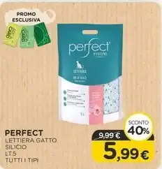 Arcaplanet Perfect - lettiera gatto silicio lt.5 tutti i tipi offerta