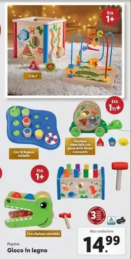 Lidl Playtive - gioco in legno offerta