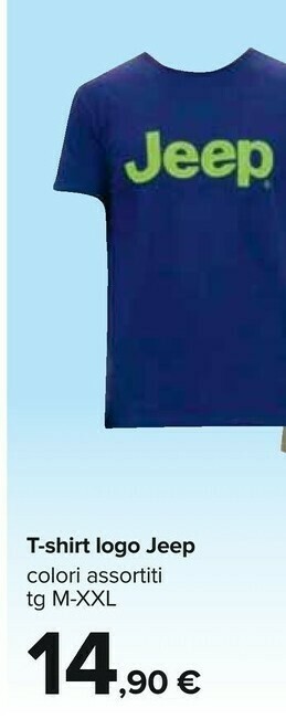 Carrefour Jeep T-shirt Logo offerta