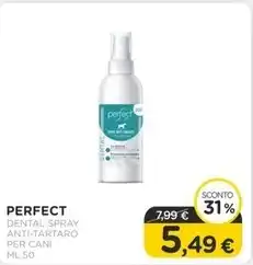 Arcaplanet Perfect - care cane spray dental anti-tartaro ml.50 offerta