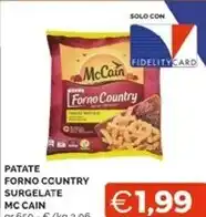 Mercatò Mc cain patate forno country surgelate offerta