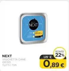 Arcaplanet Next - vaschetta cane gr.150 tutti i tipi offerta