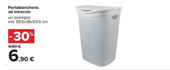 Carrefour Portabiancheria Ad Intreccio offerta