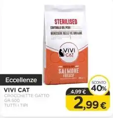 Arcaplanet Vivi cat - crocchette gatto gr.500 tutti i tipi offerta