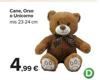 Carrefour Cane, Orso O Unicorno offerta