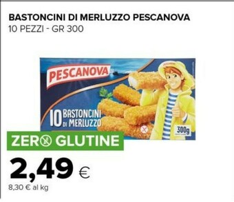 Tigre Pescanova 10 Bastoncini Di Merluzzo 300 G(ml) offerta