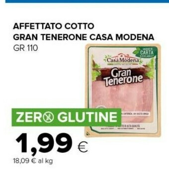 Tigre Casa Modena Teneroni Prosciutto Cotto Di Alta Qualità 110 G(ml) offerta
