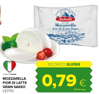 Tigre Sabelli Mozzarella Fior Di Gran Sasso offerta