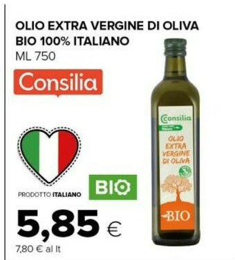 Tigre Consilia - Olio Extra Vergine Di Oliva Biologico 750 G(ml) offerta