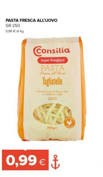 Tigre Consilia Pasta Tagliatelle Fresca All'uovo Gr 250 offerta