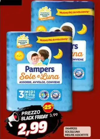 Risparmio Casa PAMPERS SOLE&LUNA MISURE ASSORTITE offerta