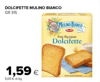 Tigre Mulino Bianco Dolcifette Fette Biscottate 315 G(ml) offerta