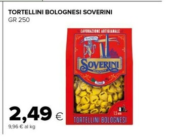 Tigre Soverini Tortellini Bolognesi 250 G(ml) offerta