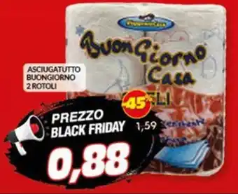 Risparmio Casa ASCIUGATUTTO BUONGIORNO 2 ROTOLI offerta