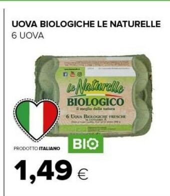 Tigre Le Naturelle 6 Uova Fresche Biologiche Km Zero offerta