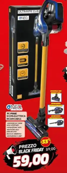 Risparmio Casa NEO. PC-P008E SCOPA ELETTRICA RICARICABILE offerta