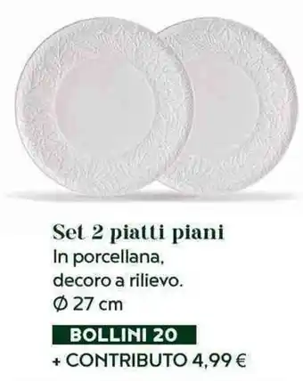 Set 2 piatti piani Ø 27 cm
