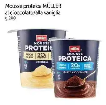 Galassia Mousse proteica MÜLLER al cioccolato/alla vaniglia g 200 offerta