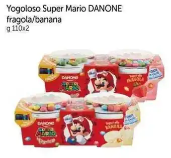 Galassia Yogoloso Super Mario DANONE fragola/banana g 110x2 offerta