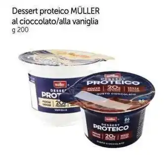 Galassia Dessert proteico MÜLLER al cioccolato/alla vaniglia g 200 offerta